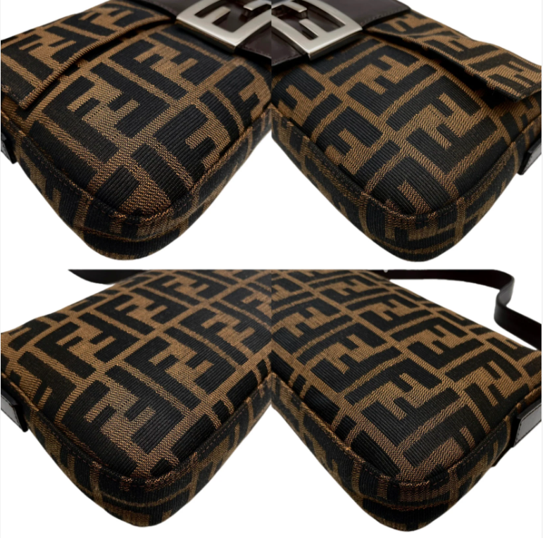 Fendi Zucca Canvas Mama Baguette Shoulder Bag